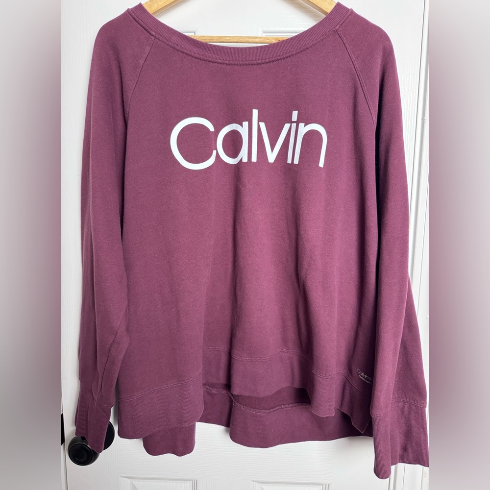 Calvin Klein Performance Maroon Sweatshirt